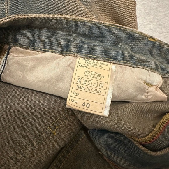 Men's Ripped‎ Straight Jeans - Picture 6 of 6